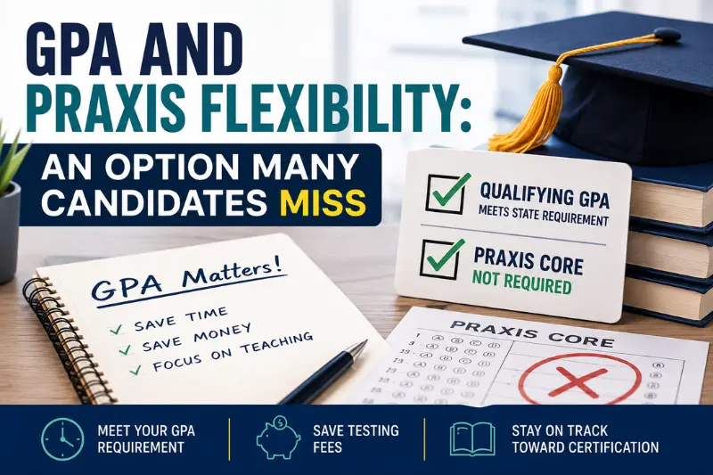 gpa and praxis flexibility