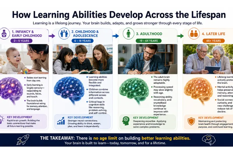 how learning abilities develop across the lifespan