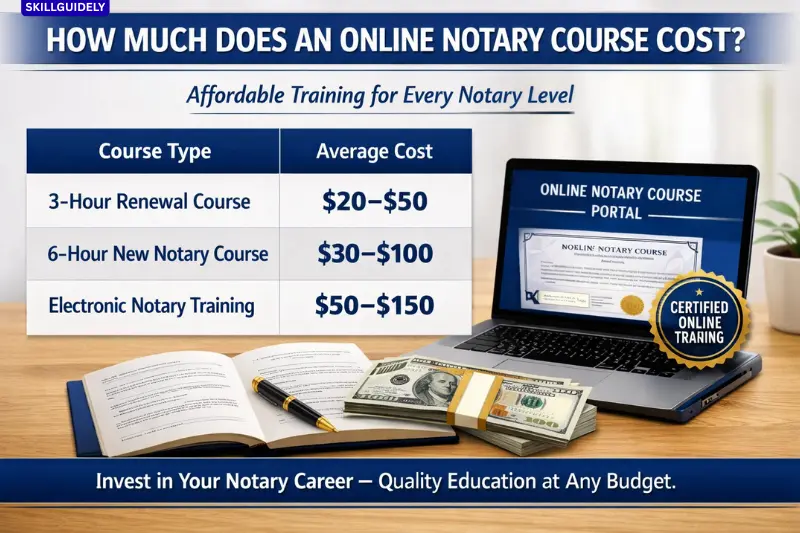 how much does an online notary course cost