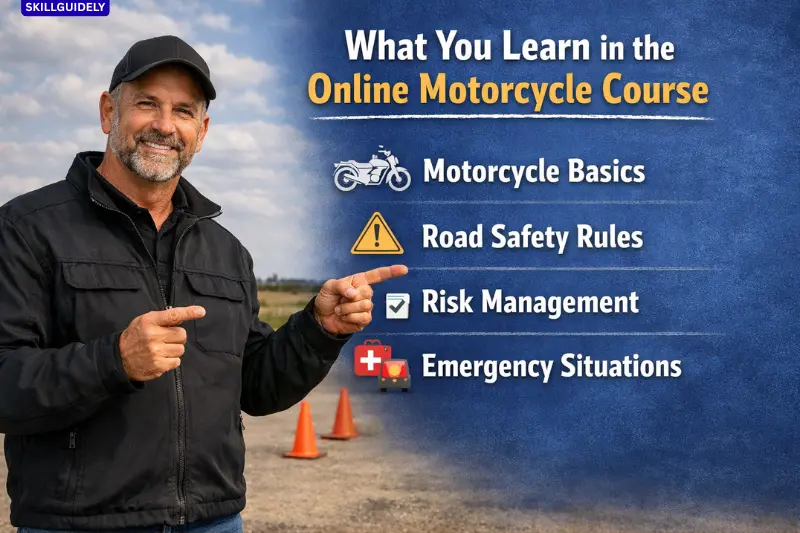 what you learn in the online motorcycle course