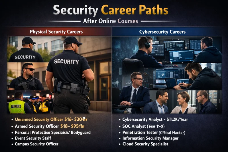 career paths after a security online course