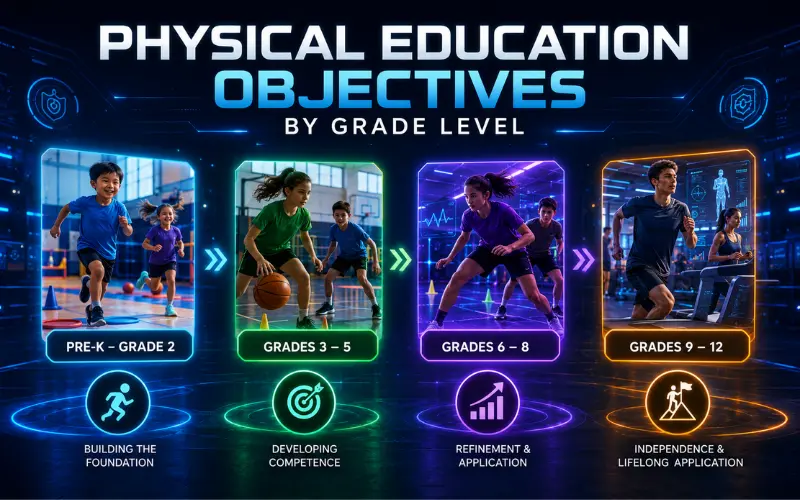physical education objectives by grade level!