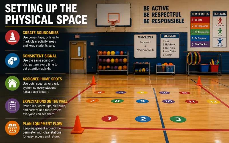 setting up the physical space