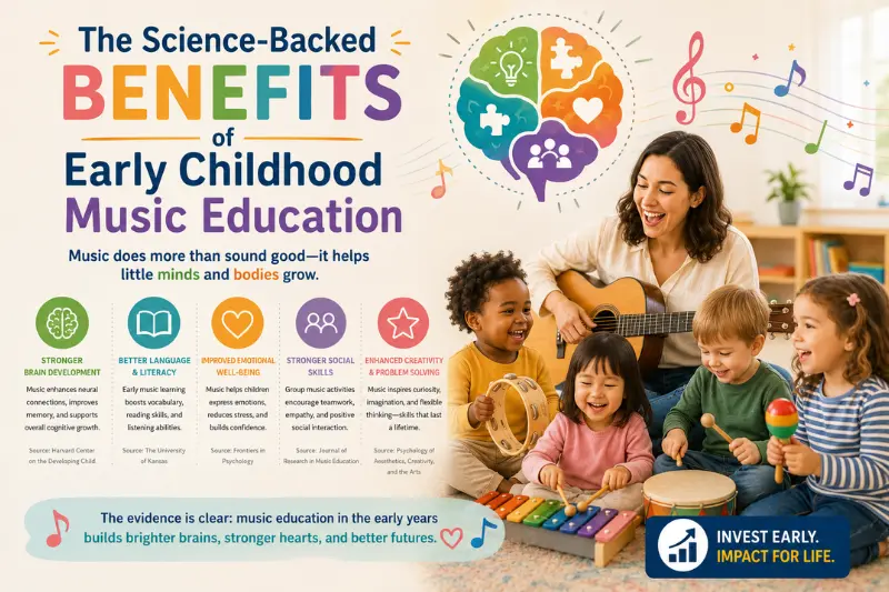 the science backed benefits early childhood music education