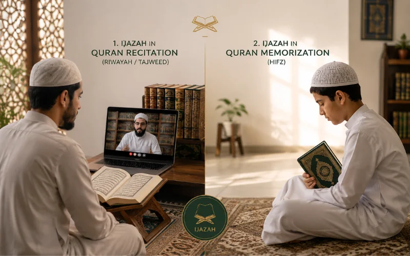 the two types of online ijazah courses