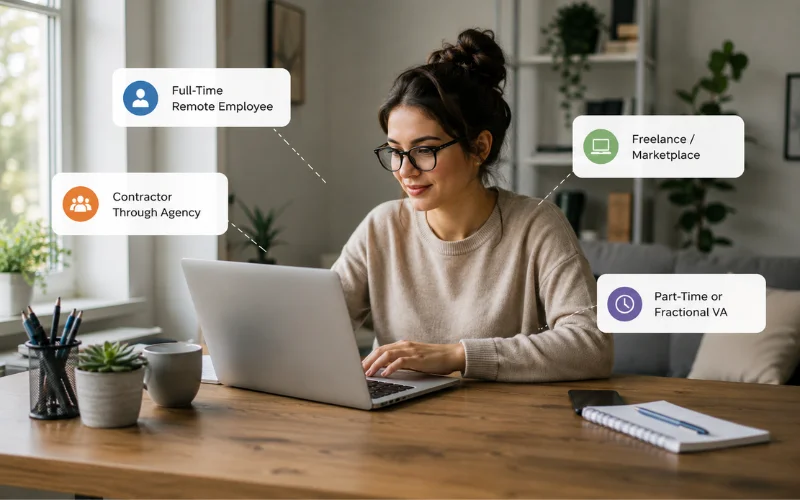 types of remote vA jobs