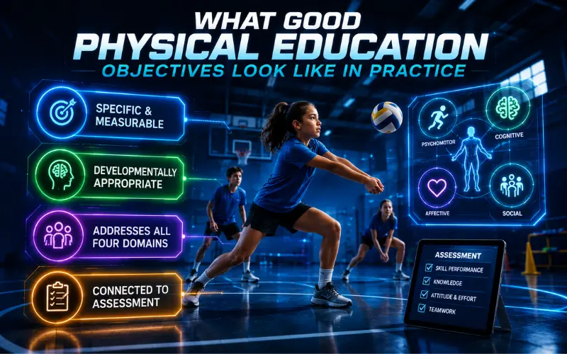 what good physical education objectives look like in practice